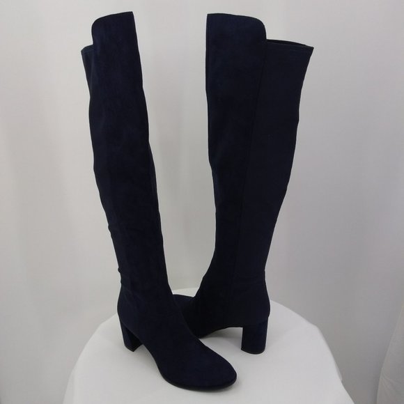 Marc Fisher Shoes - Marc Fisher 9.5 Boots Over Knee Navy Blue